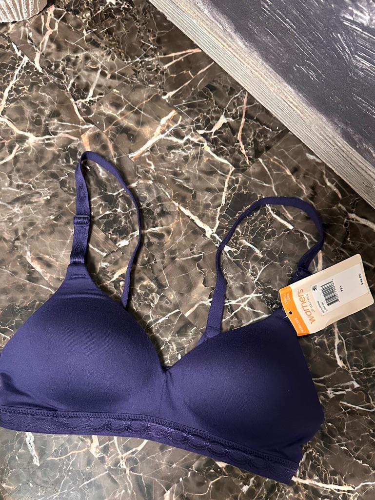 Warner's Dark Purple Seamless Light Support Bra